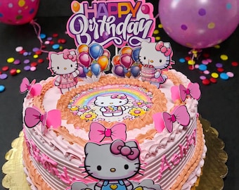 Kitty cake topper, cute kitty decoration
