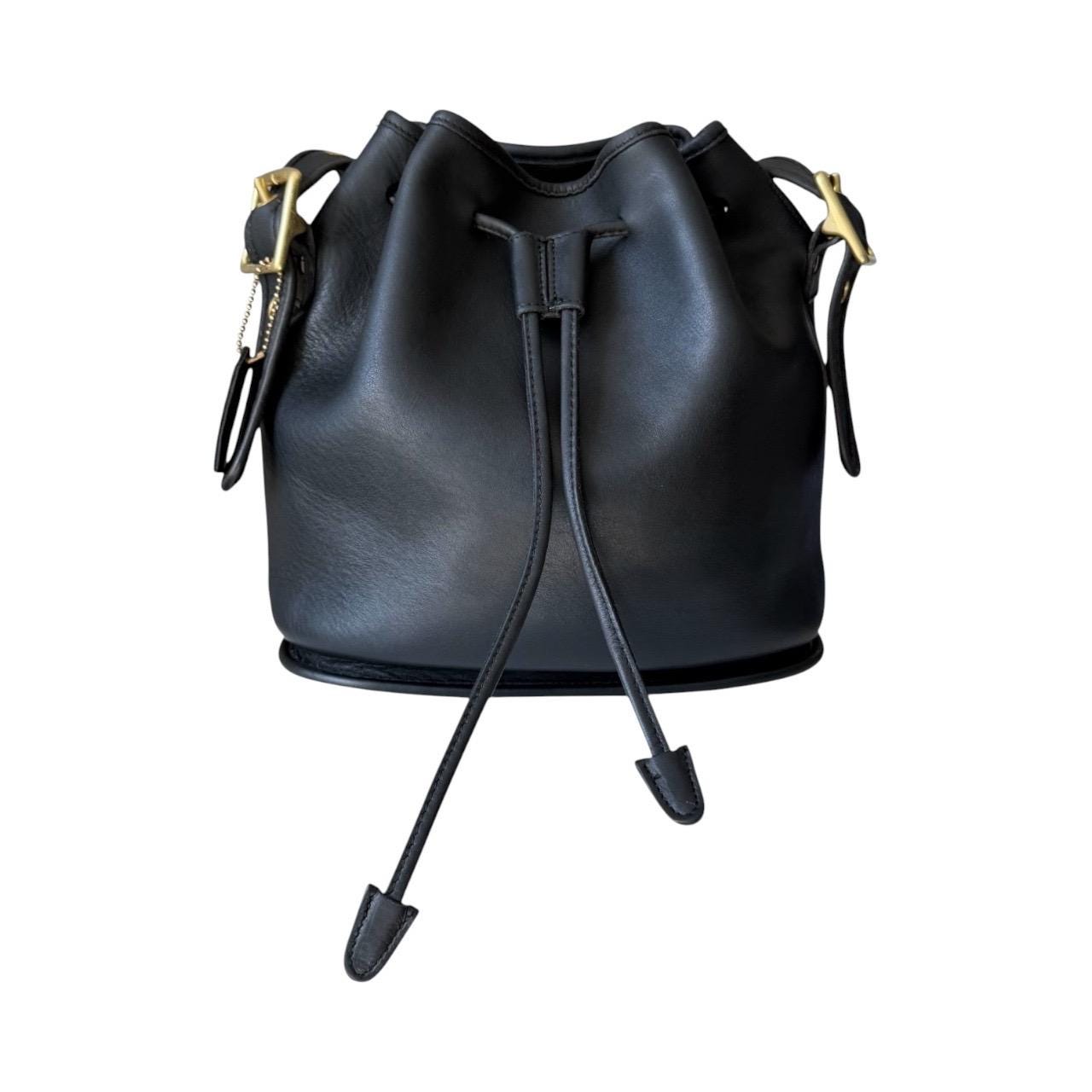 Vintage Coach Bucket Bag Black - Etsy