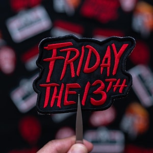 Friday the 13th Patch: Horror Movie Embroidered Applique