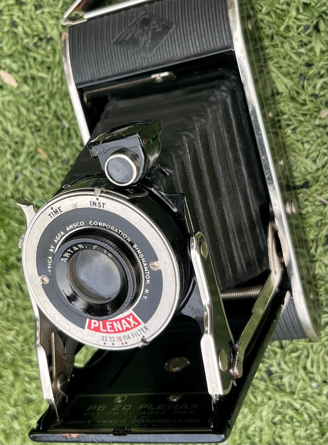 Vintage Agfa Ansco PB20 Plenax Folding Camera 1930s Art Deco