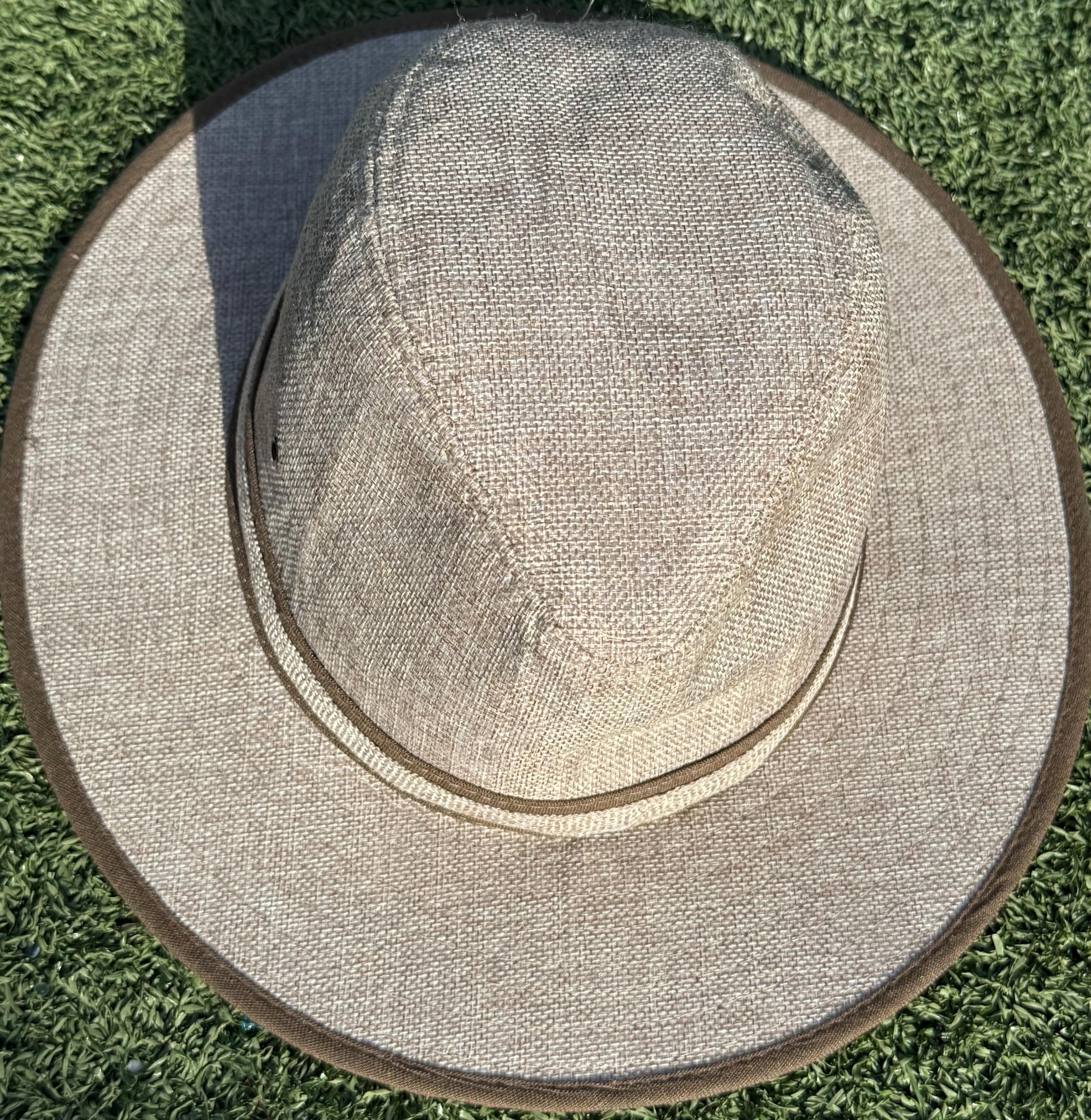 Coolibar Tan Sun Hat with Purple Band Coolibar HaT products for sale | eBay main image 3
