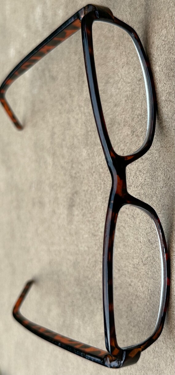 Tortoiseshell Eyeglass Frames +3.50 Readers 5.25”… - image 1