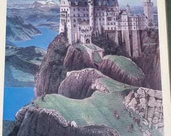 Loyal H. Chapman Signed 1980 Golf Fantasy Print “st. Ludwig's