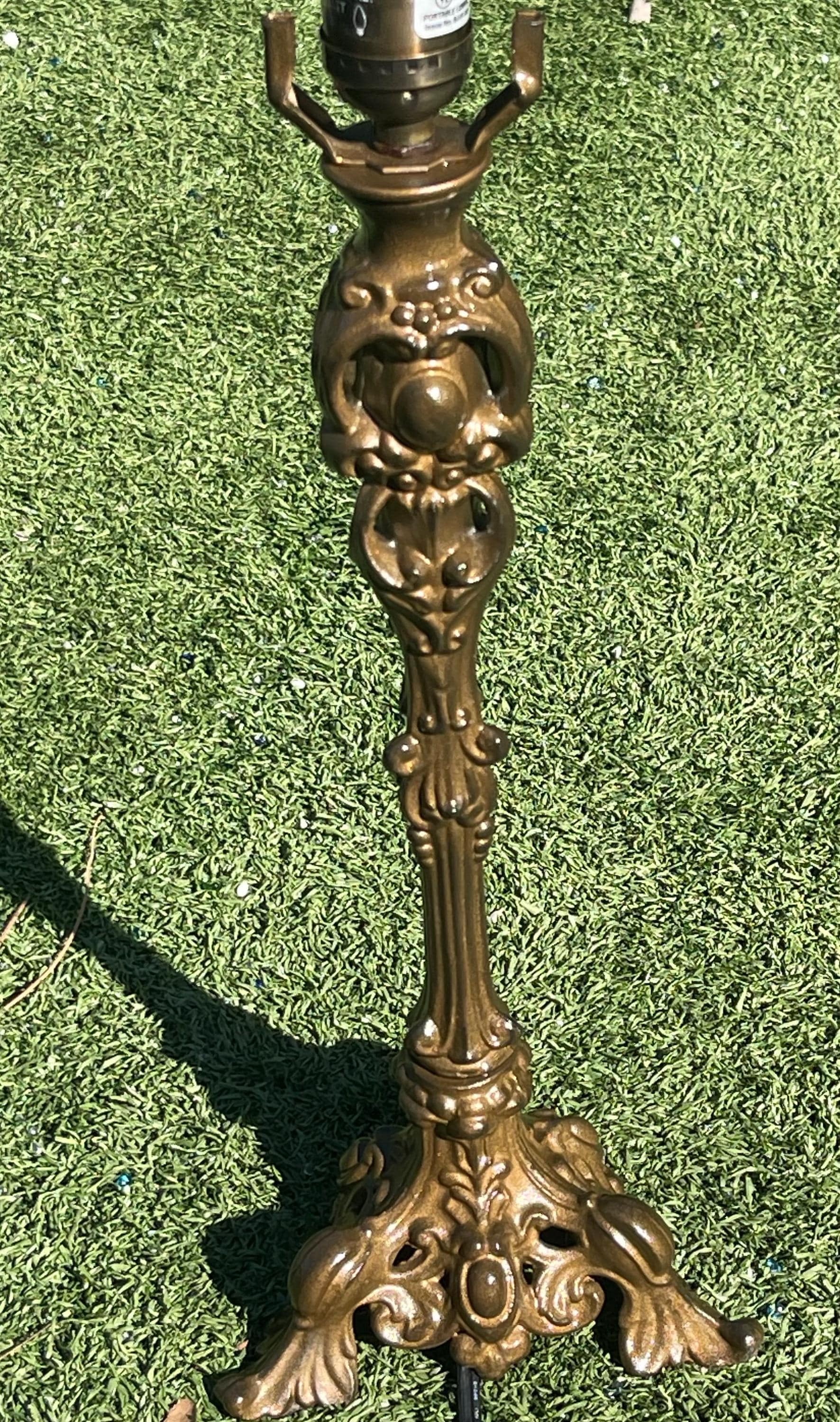 Vintage Bronze Table Lamps - Etsy