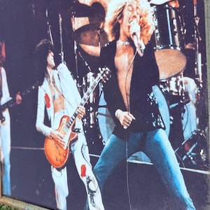 Vintage Rock & Roll Concert Photo Print in Metal Frame – 10” Music Memorabilia Wall Art