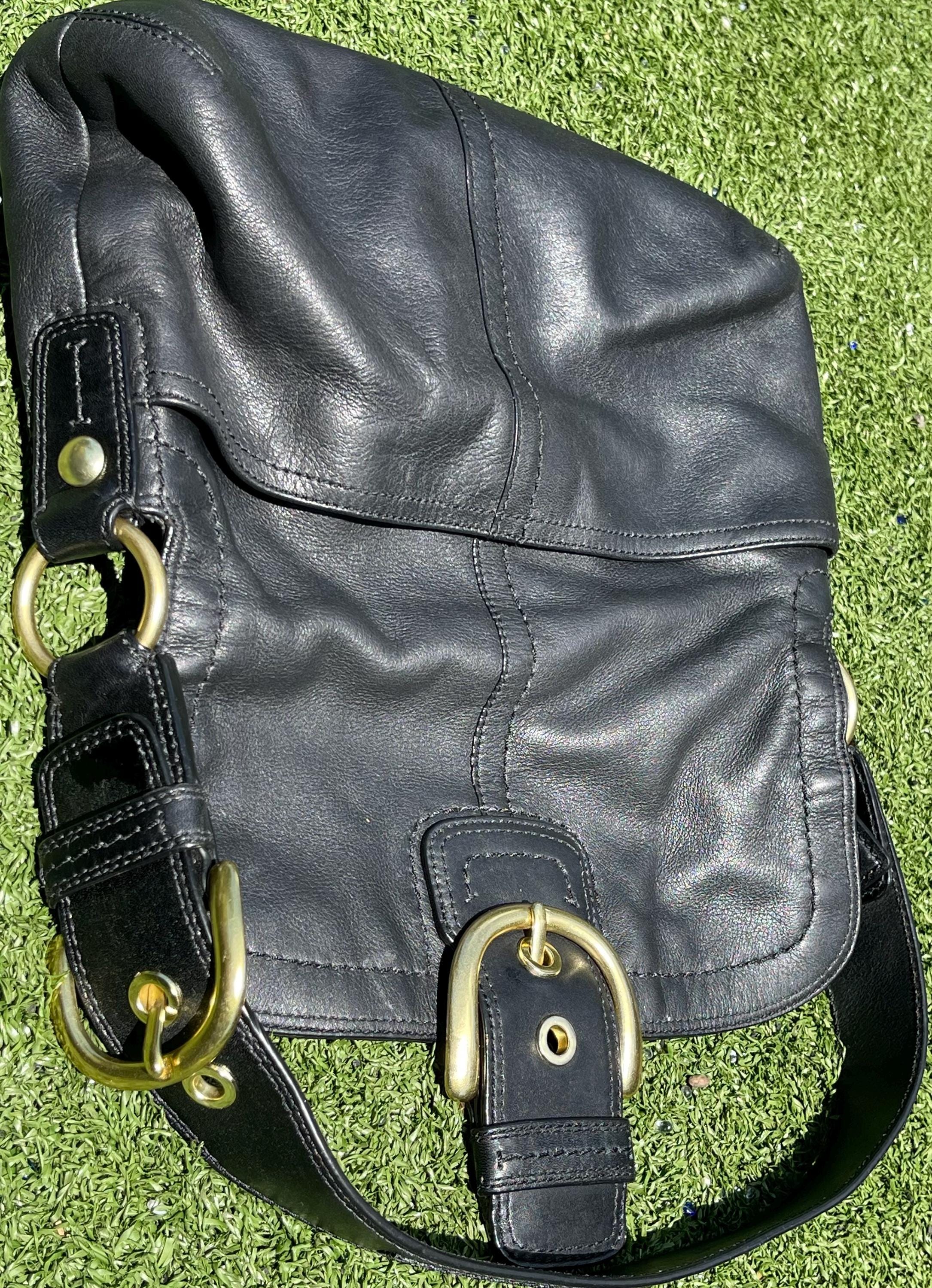バッグ COACH Vintage Leather Black Shoulder Bag Coach Vintage Black Zip Top Square Shoulder Bag | eBay