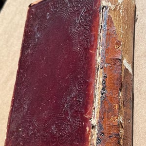 1876 Illustrated History of the Holy Bible by John Kitto | Victorian Leather Antique Book | Gustave Doré Engravings | Christian Religious Dé