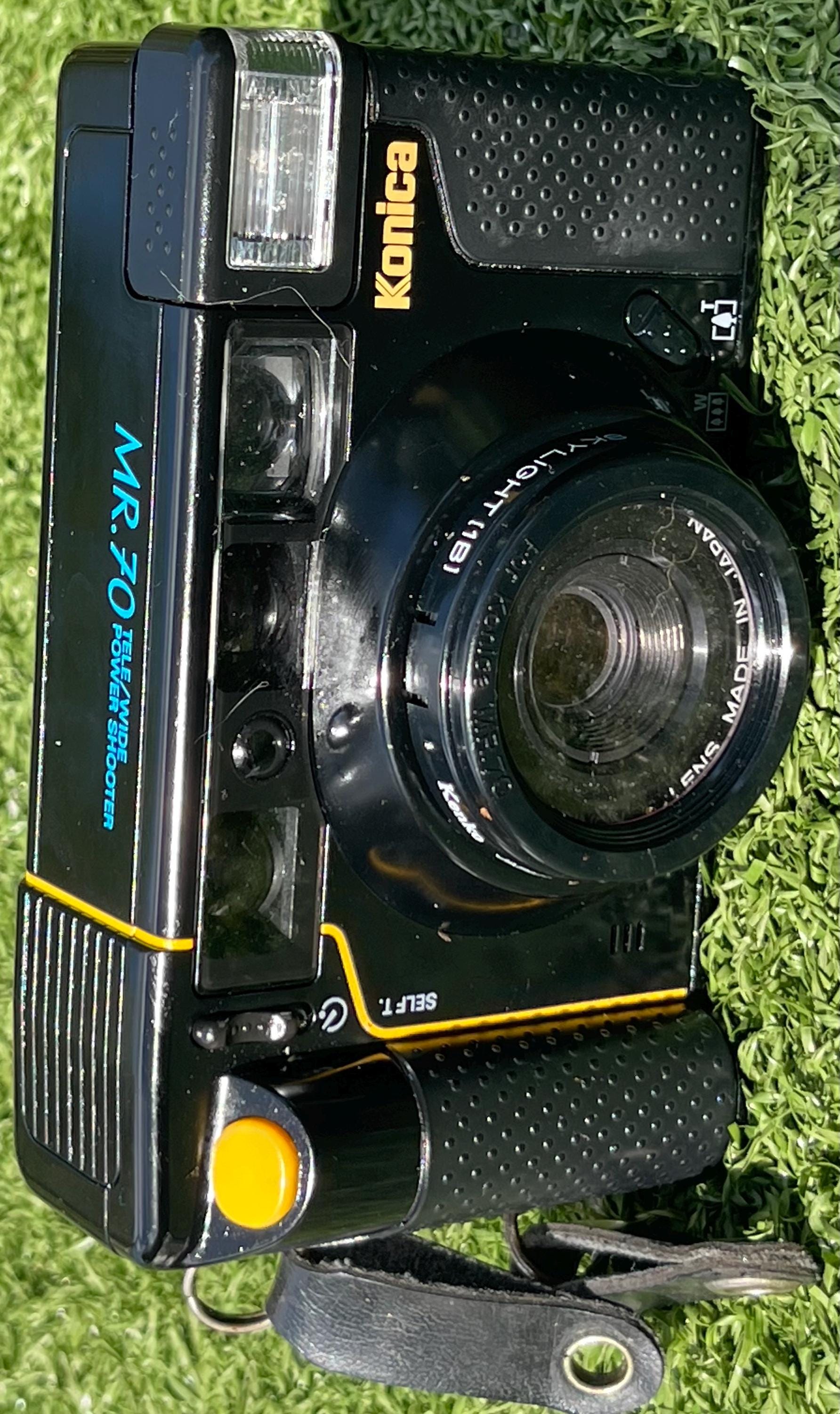 Vintage Konica MR.70 35mm Film Camera – Tele/wide Power Shooter