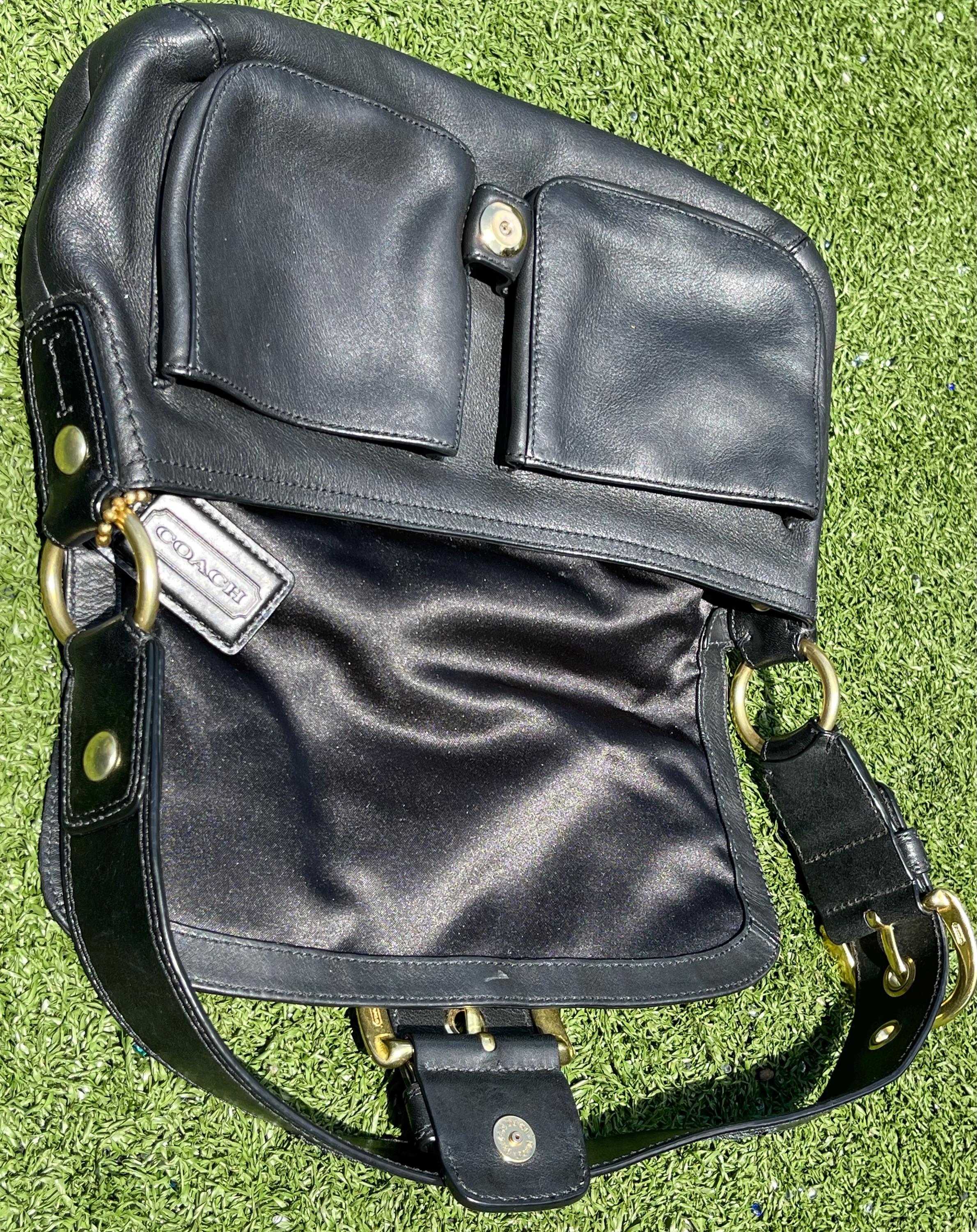 バッグ COACH Vintage Leather Black Shoulder Bag il_1080xN.7292457499_doau.jpg