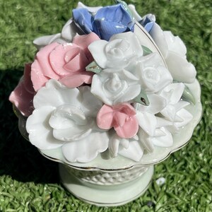 Porcelain Basket Roses - Etsy