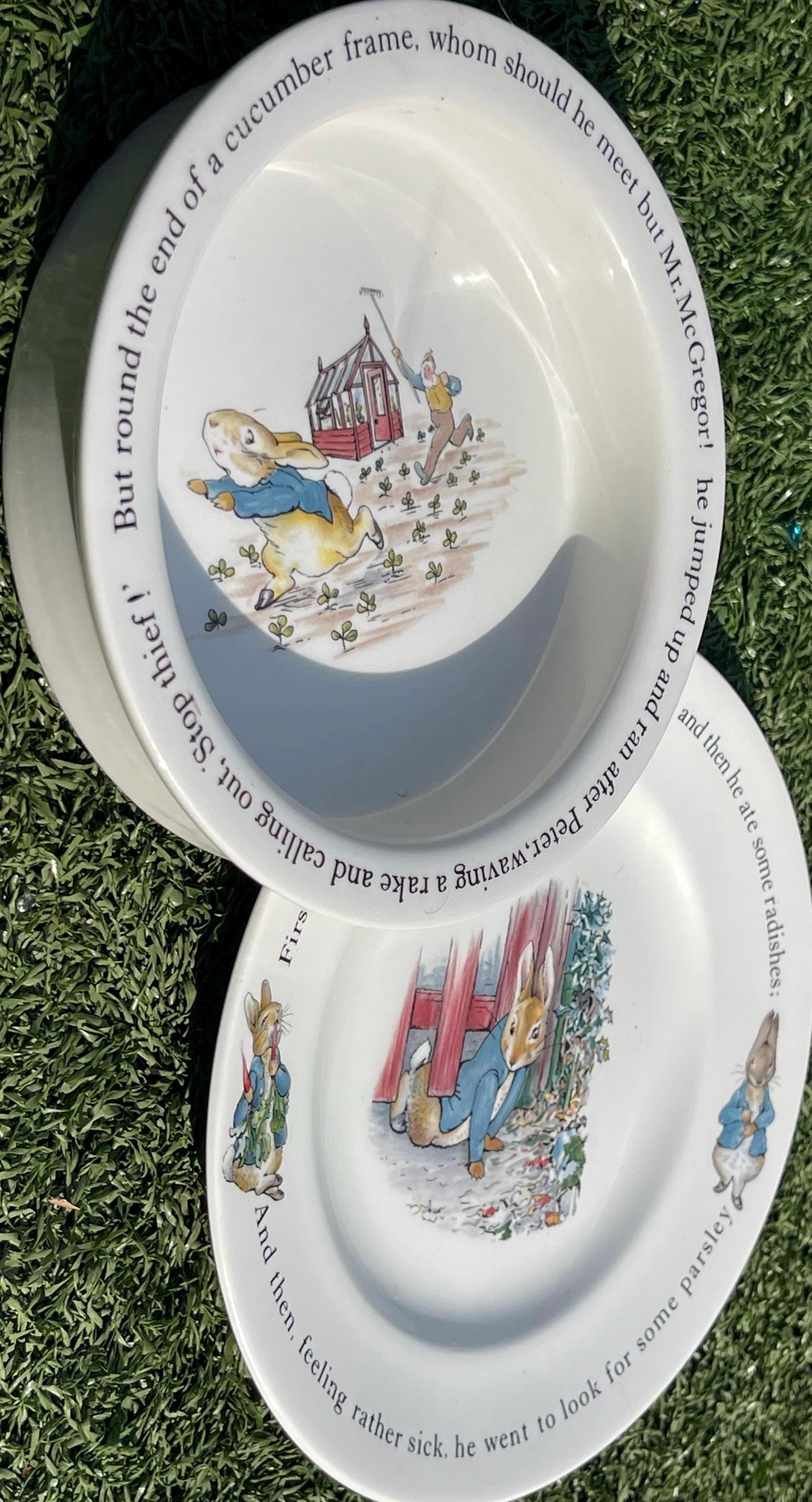 Peter Rabbit Dish Set - Etsy
