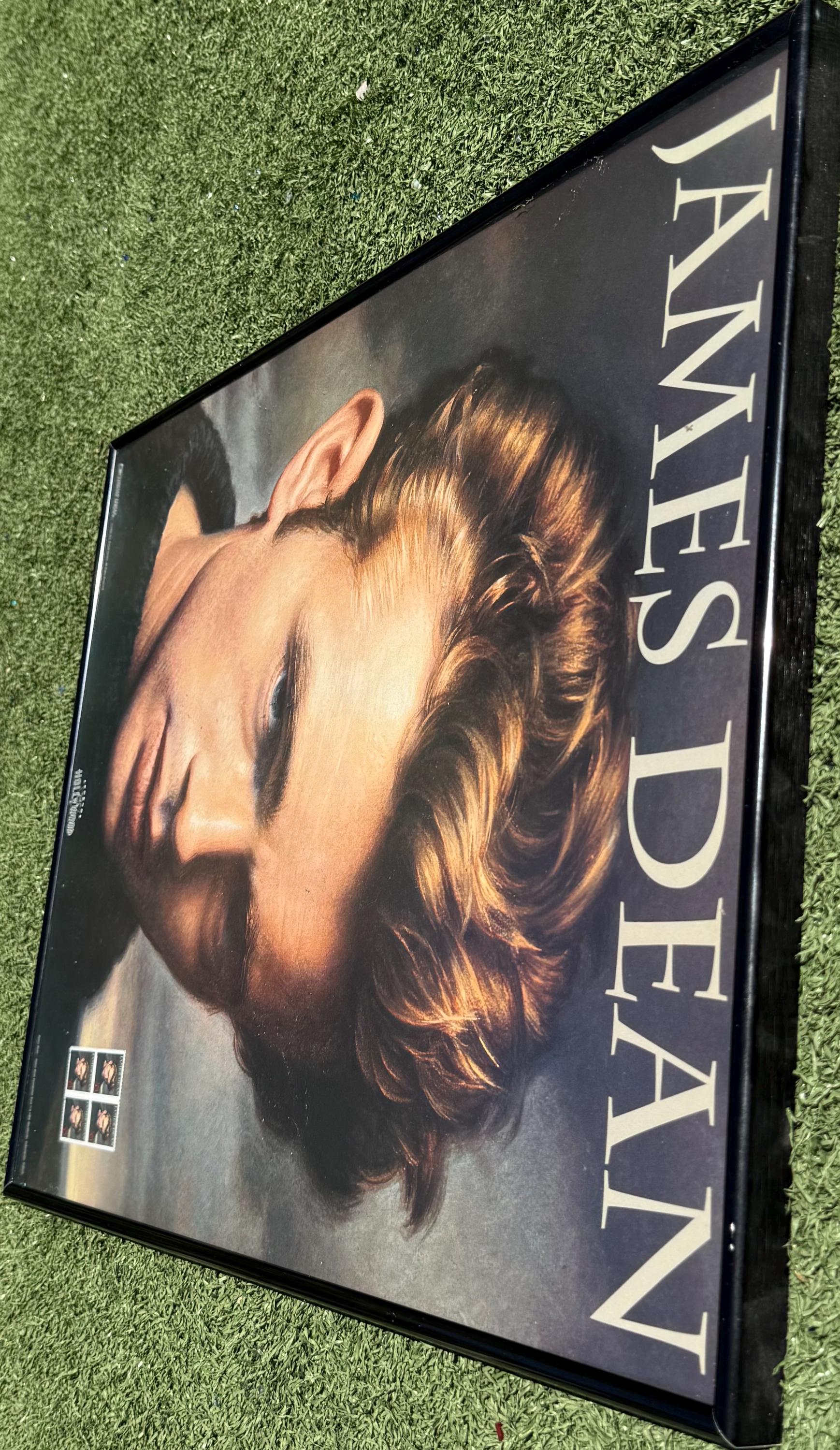 James Dean 24 Inch Framed USPS 32 Cent Stamp Poster 1996 Legends