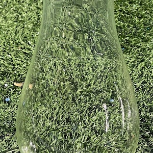 Clear Glass Lamp Chimney Diffuser Beaded Rim 8.5 Inch
