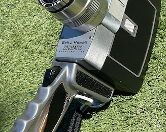 Vintage Bell & Howell Zoomatic Magazine 8mm Movie Camera Duo Power