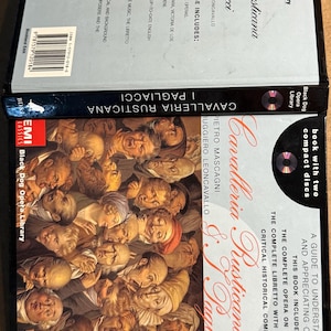 Cavalleria Rusticana & I Pagliacci Opera Book with 2 CDs – Black Dog Opera Library 1998
