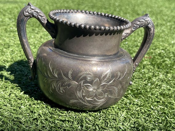 Antique Stevens Silver Co. Quadruple Plate Creamer Jug – Portland