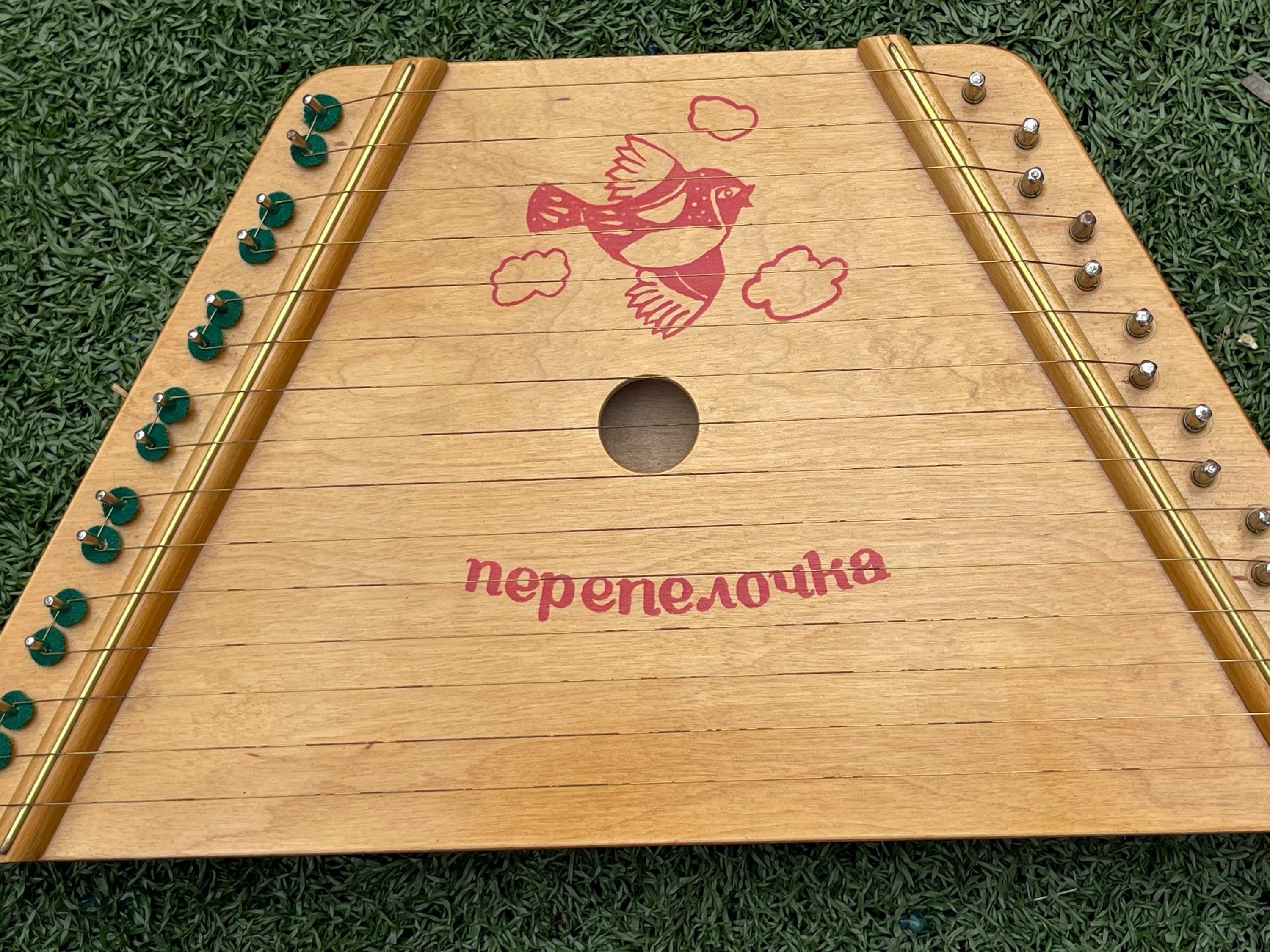 Vintage Perepelochka “music Maker” Lap Harp Zither | Made in
