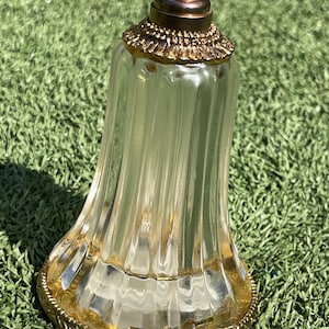 Vintage Twisted Rope Glass Perfume Bottle with Ornate Gold Trim – Expo Design Center