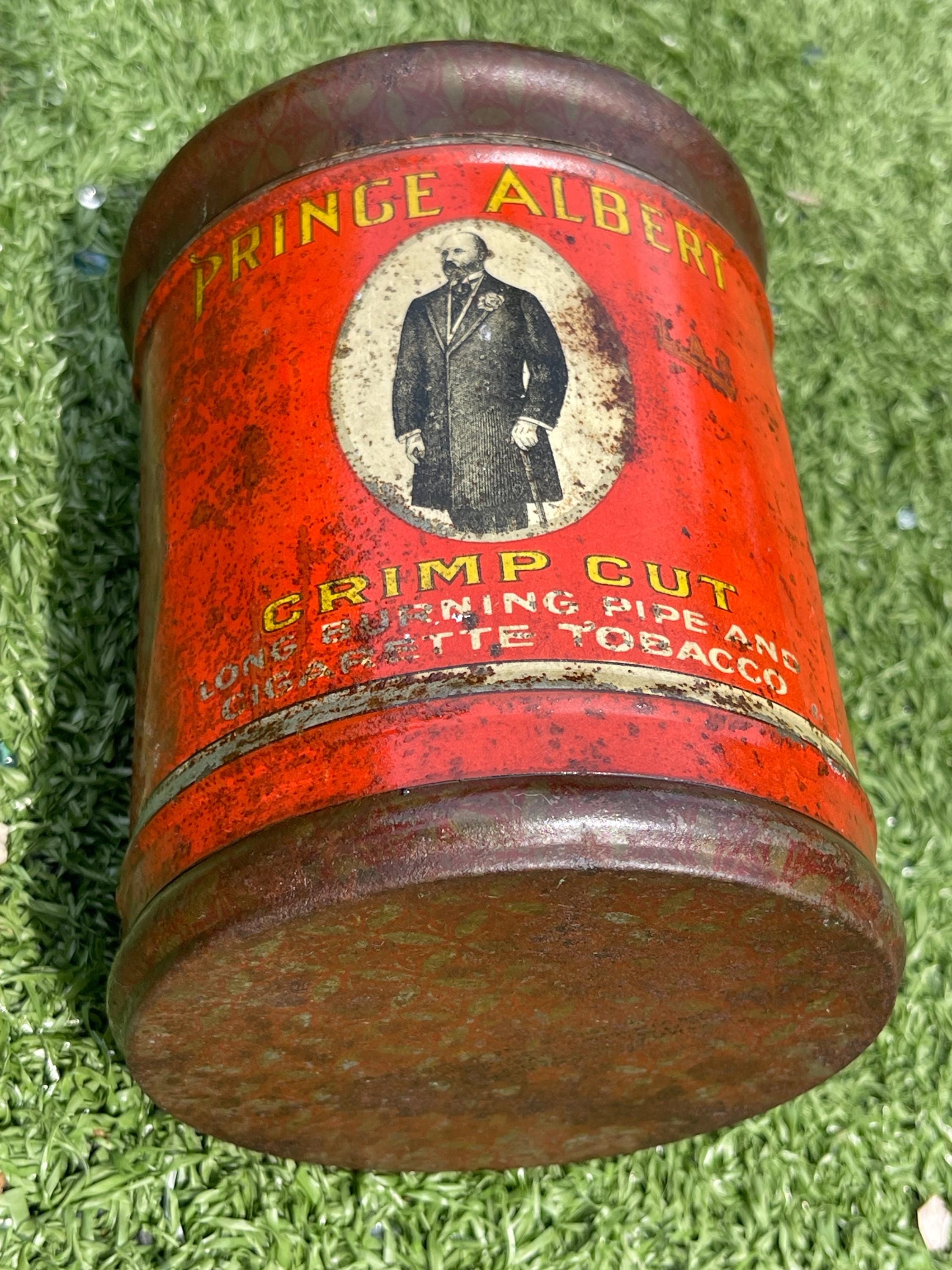 Vintage Prince Albert Crimp Cut Tobacco Tin (1907 Patent Date)