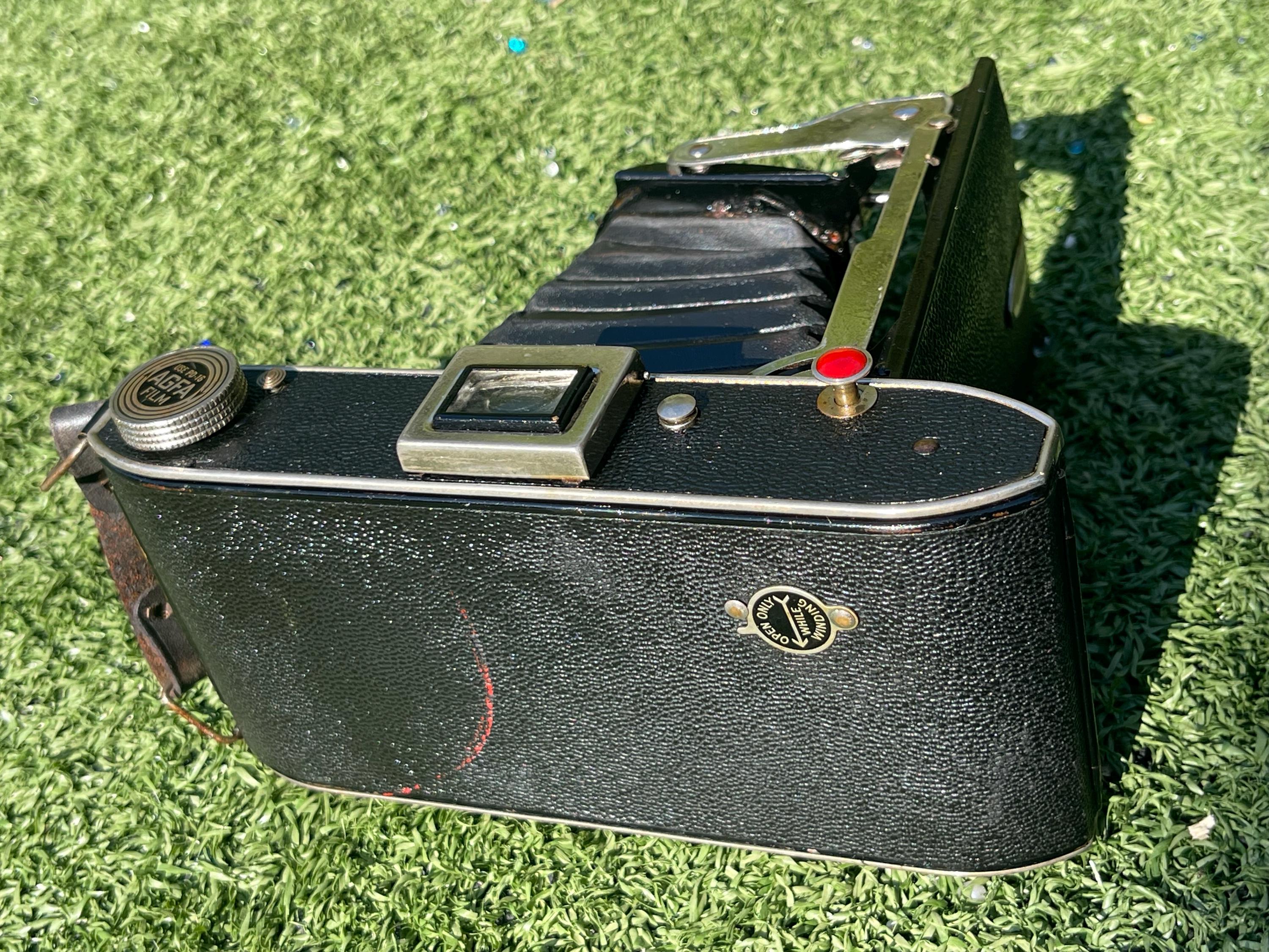 Vintage Agfa Ansco Folding Bellows Camera – 1930s–40s Roll Film Camera ...