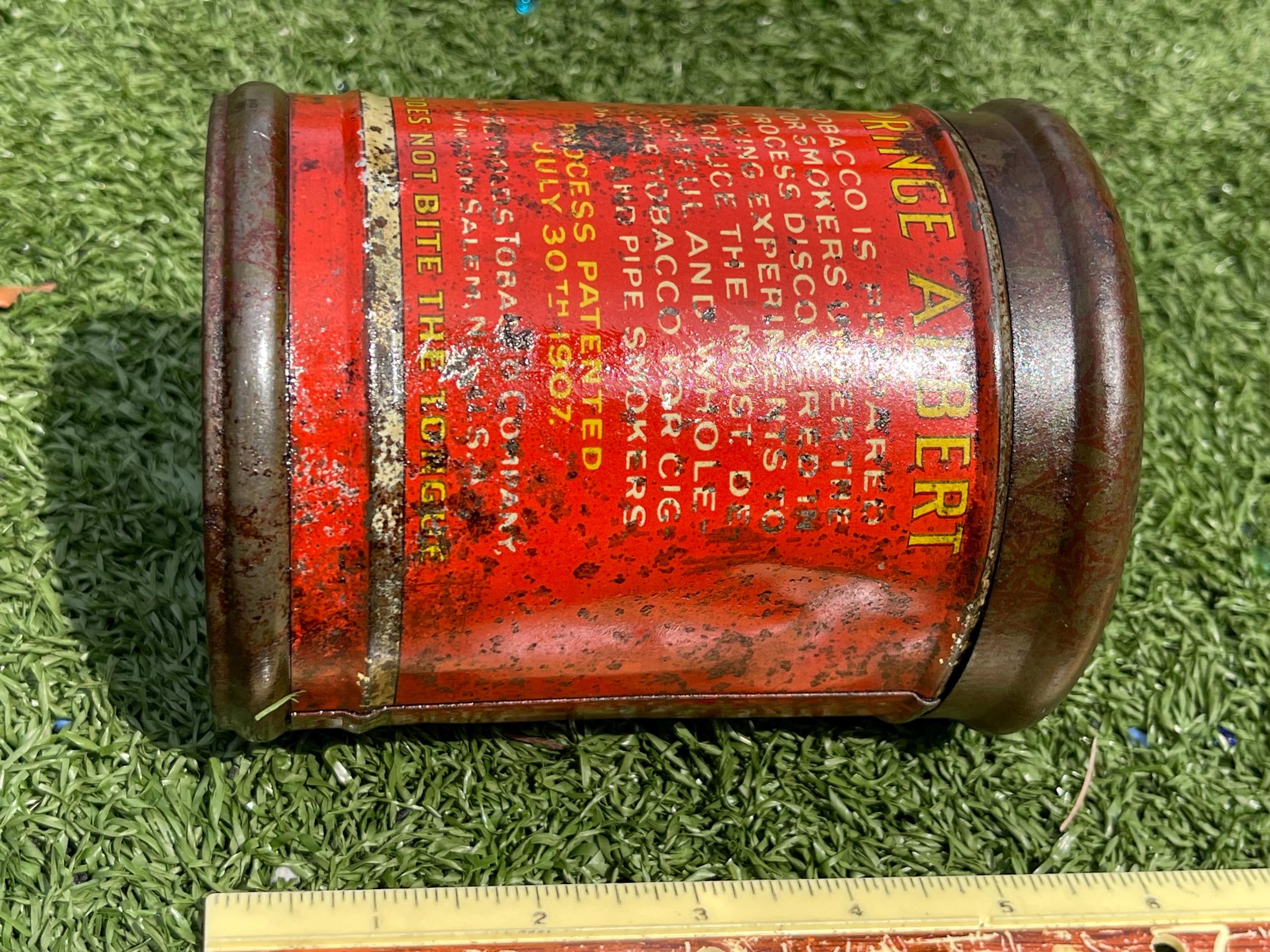 dating prince albert tobacco cans Vintage Prince Albert Crimp Cut Tobacco Tin (1907 Patent Date)