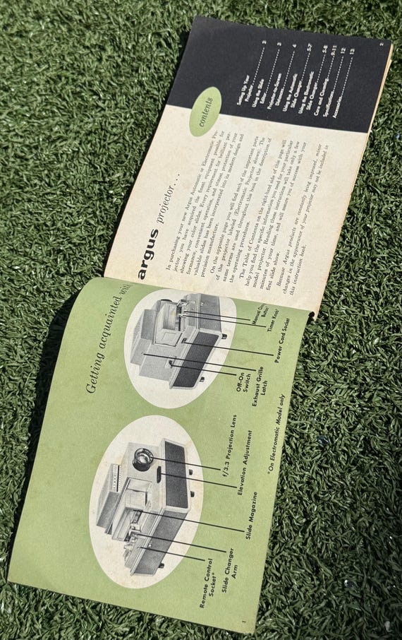 Notice Projecteur Stéréo Compco 500 – 14 Pages, 1962, état Neuf