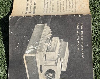 Notice Projecteur Stéréo Compco 500 – 14 Pages, 1962, état Neuf