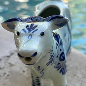 Delft Cow Figurine - Etsy