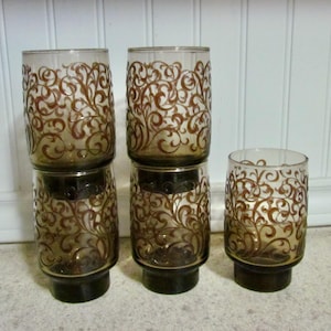1970's Drink Glasses - Etsy