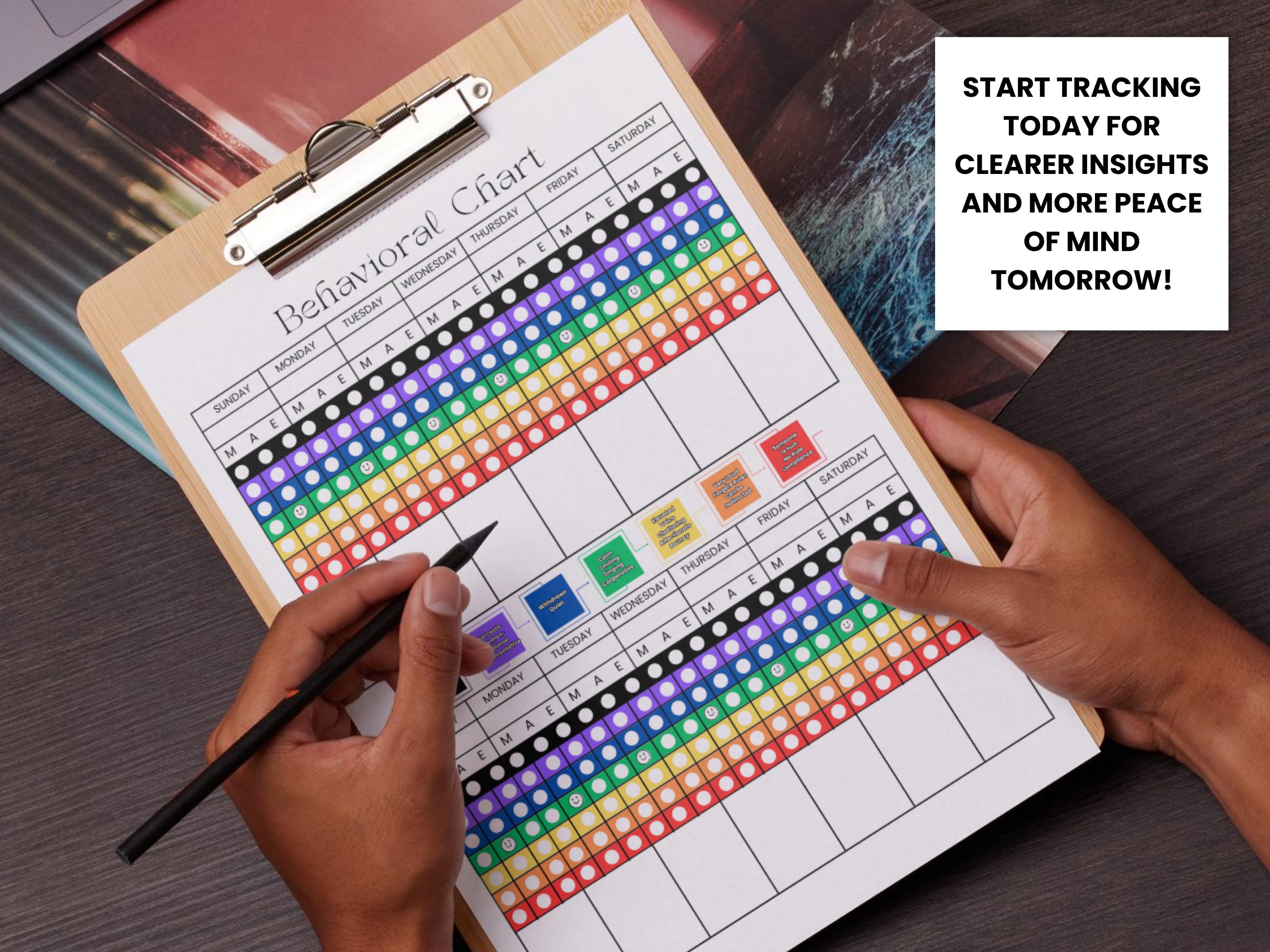 Printable Daily Behavior Tracker Chart for Kids (PDF Download) - Etsy