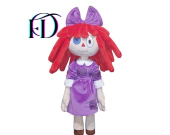 Handmade Rag doll Plush – Large 50 cm (19.6 in) Custom Character Plushie, Soft Fabric Toy, Collectible Cartoon Fan Art Gift