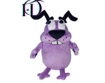 Courage the Cowardly Dog Plush Toy | Handmade Stuffed Animal 45 cm