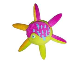 Peluche de pez abrazado hecho a mano: muñeco de criatura marina extraterrestre hecho por fans