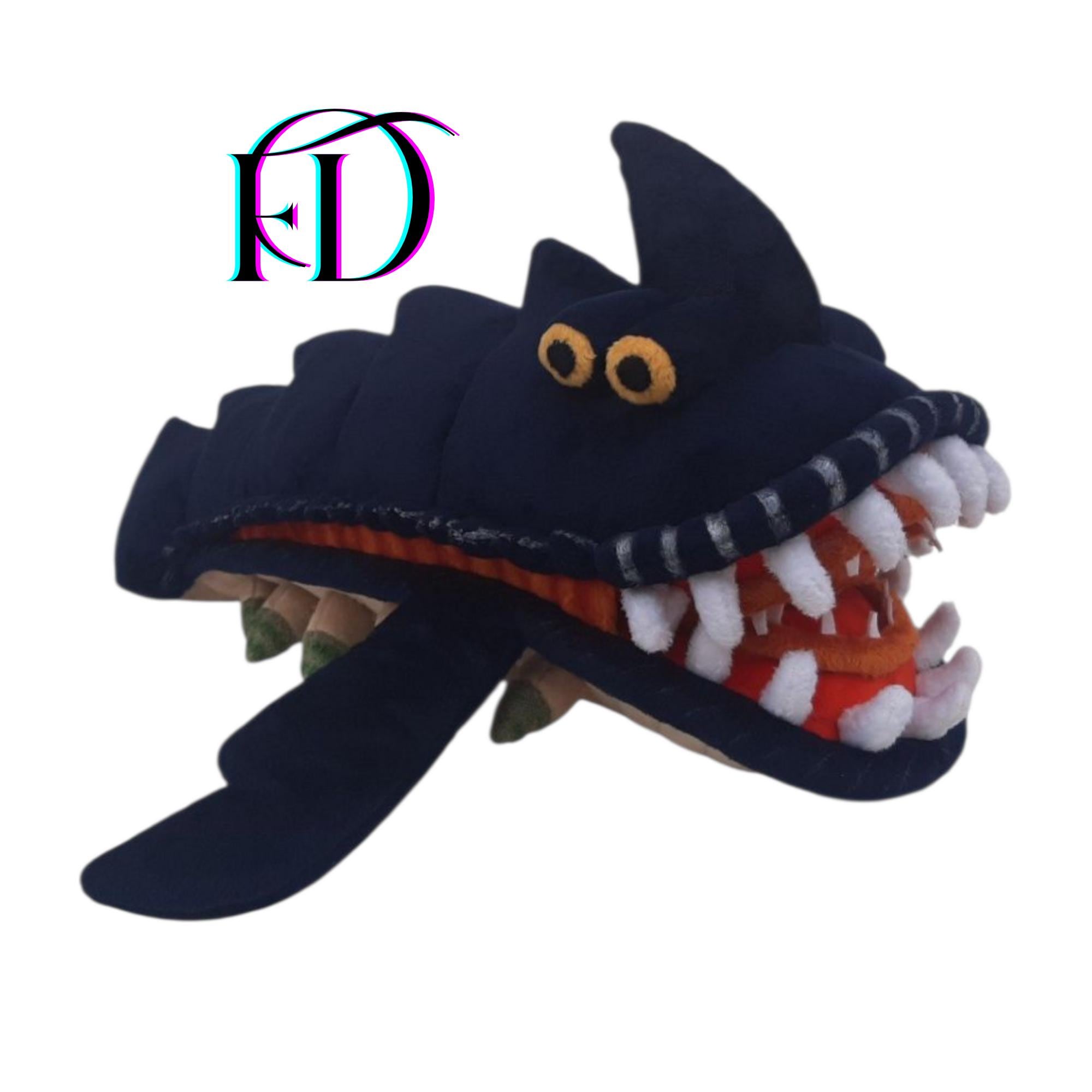 Handmade Plush Sand Shark: Subnautica Inspired Sea Monster Toy (70