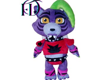 Wolf Glam Rock Plush Toy • Handmade Fan-Made Stuffed Doll • 40 cm