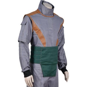 Star wars Pre-Beskar Mandalorian-Inspired Din Djarin Flight Suit | 4-Piece Custom Bounty Hunter Cosplay Costume for Men