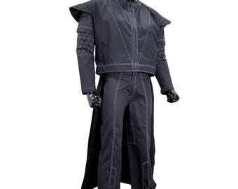 Boba Fett Inspired Flight Suit | Black Mandalorian Costume, 4-Piece
