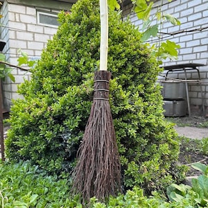 Natural Witch Broom, Halloween Pagan broom besom, Halloween Broom