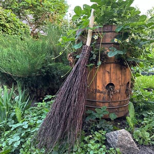 Natural Witch Broom, Halloween Pagan broom besom, Halloween Broom