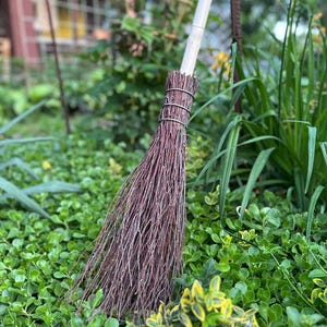 Natural Witch Broom, Halloween Pagan broom besom, Halloween Broom