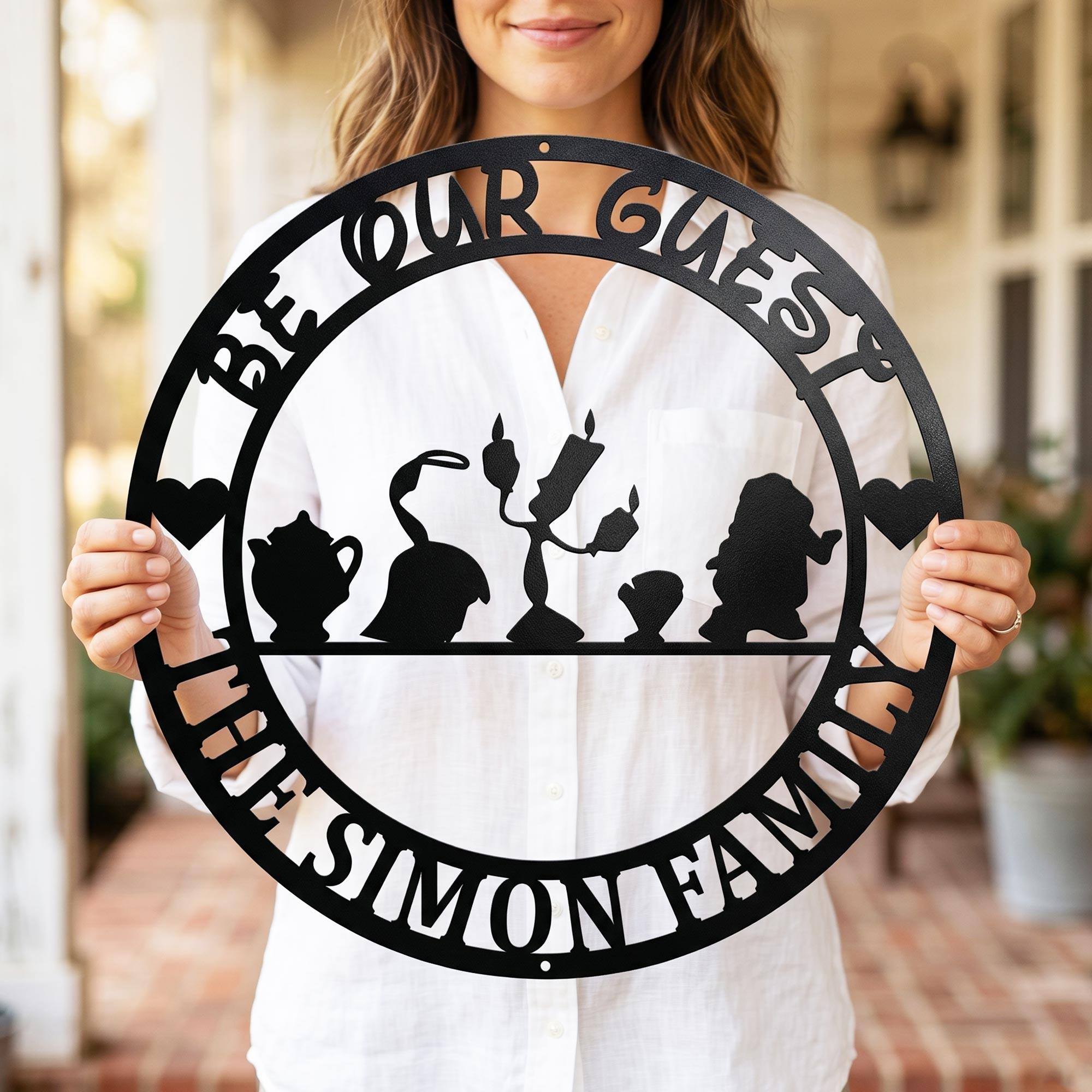 Be Our Guest Sign Beauty and the Beast - Etsy