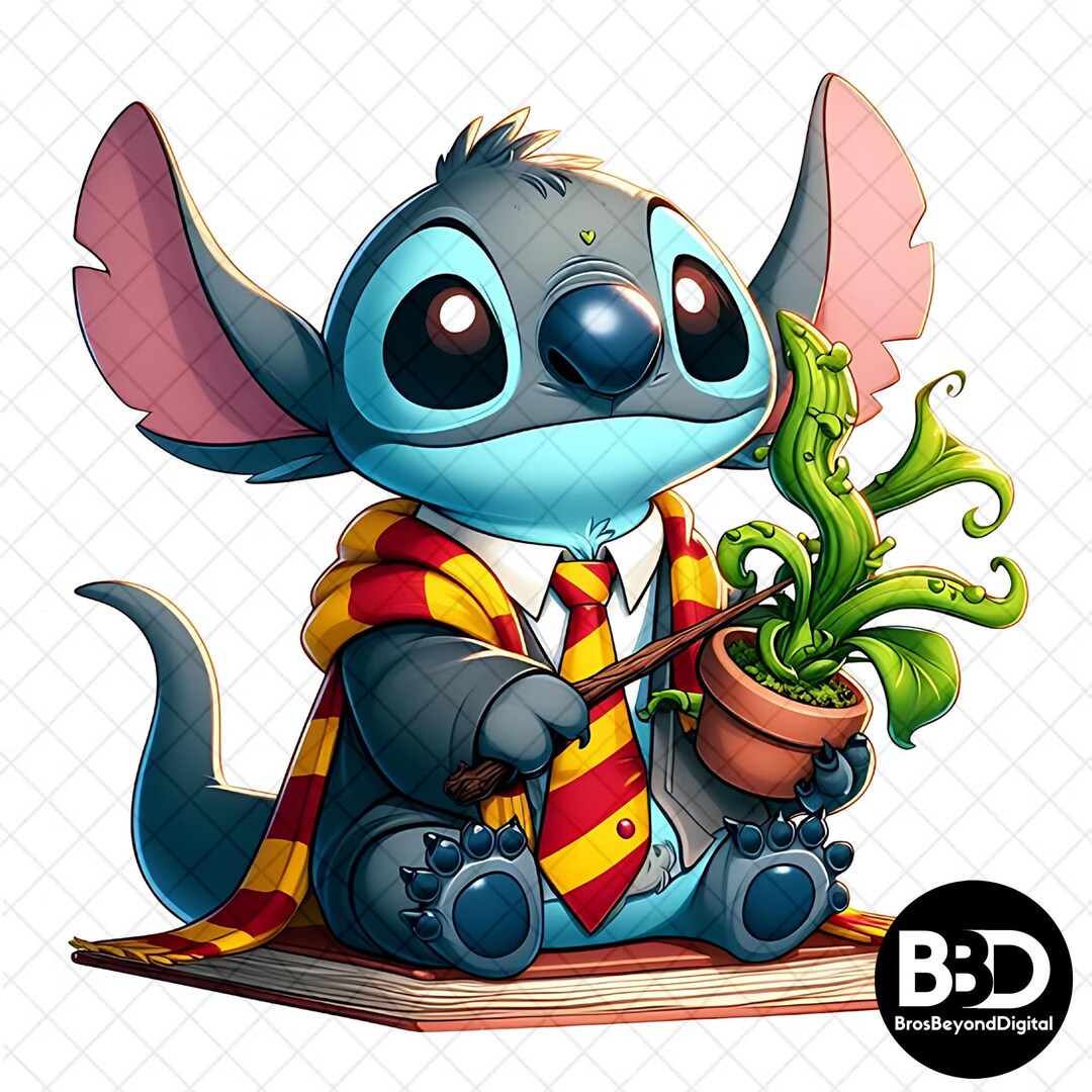 Wizard Stitch PNG SVG | Magic School Alien Art (digital Download) - Etsy
