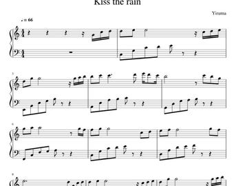 Yiruma - Kiss the Rain - Partitura para piano para principiantes