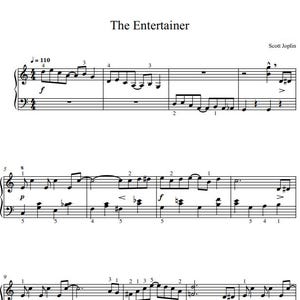 The Entertainer - Beginner Piano Sheet Music