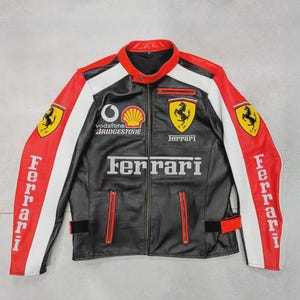 Leather ferrari jacket - Etsy 日本