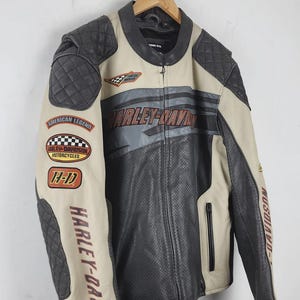 Vintage Harley-Davidson Leather Biker Jacket – Men’s Motorcycle Racing Gear