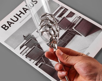 Silver Skeleton Champagne Glasses: Unique Skull Wine Glasses for Halloween, Wedding Toasting Flutes, Housewarming Gifts