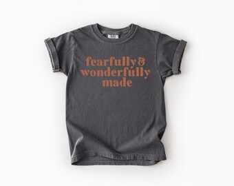 Fearfully & Wonderfully Made Kids Comfort Colors Tee