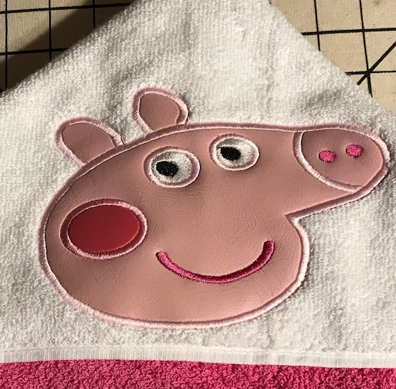 pig hooded towel
