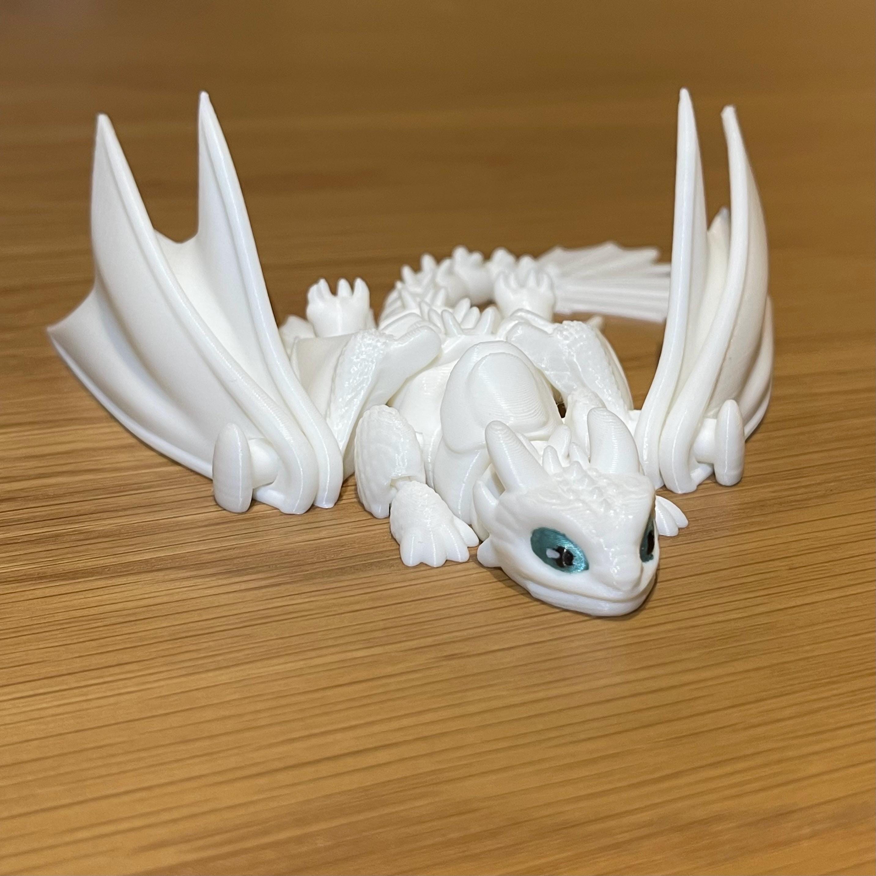 トゥースレスとライトフューリーをイメージした3Dプリントのドラゴン